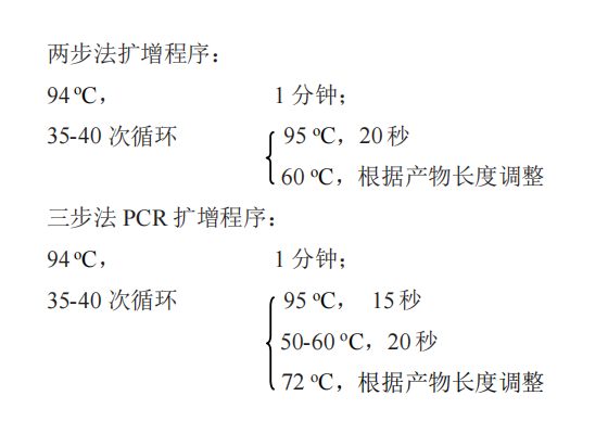 熱啟動(dòng)Taq DNA聚合酶(B) 常用 PCR 循環(huán)